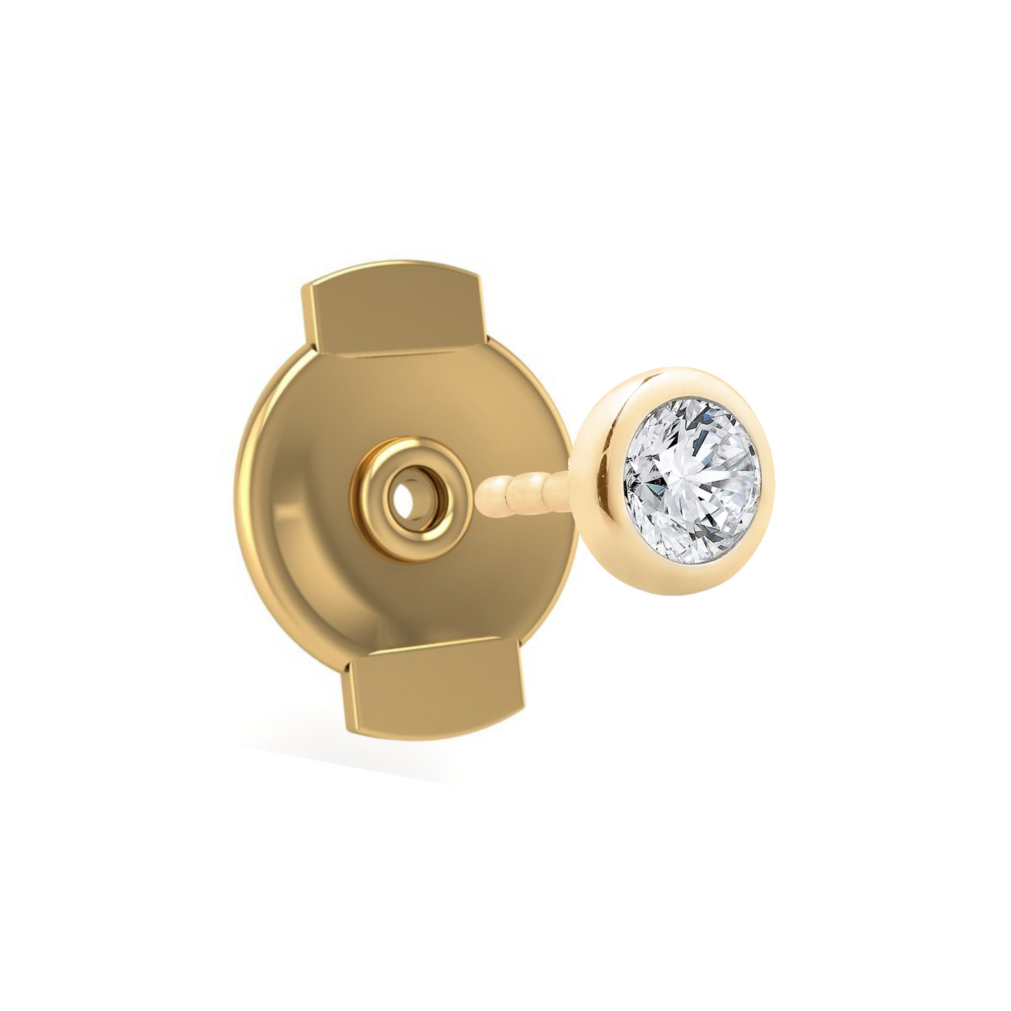 The Starlet Back-Off Stud in 14K Yellow Gold