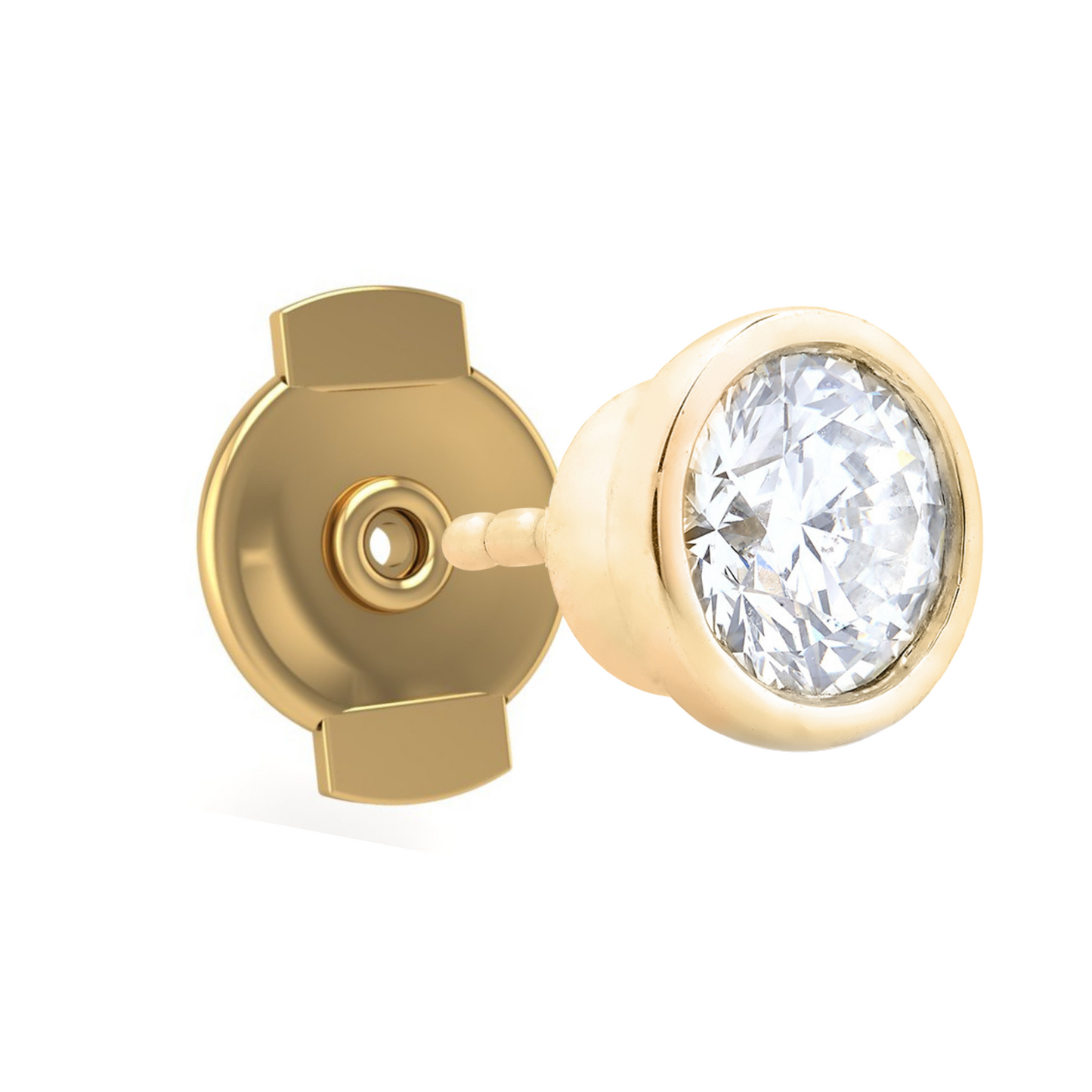The Starlet Back-Off Stud in 14K Yellow Gold