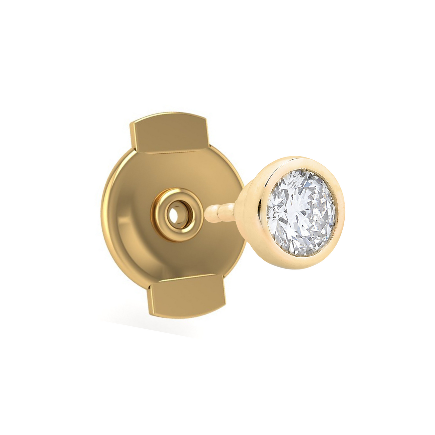 The Starlet Back-Off Stud in 14K Yellow Gold