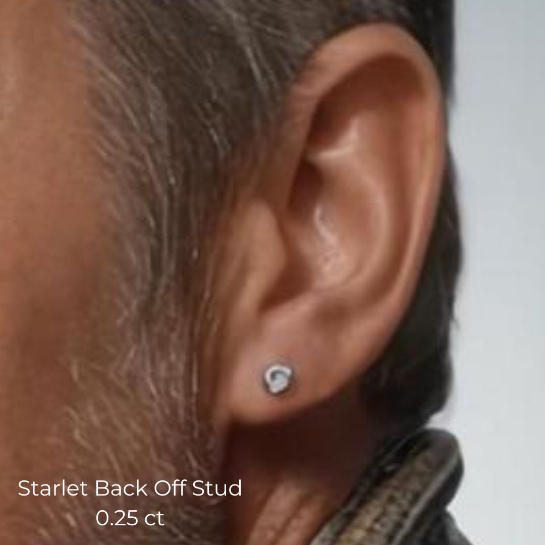 The Starlet Back-Off Stud in Sterling Silver
