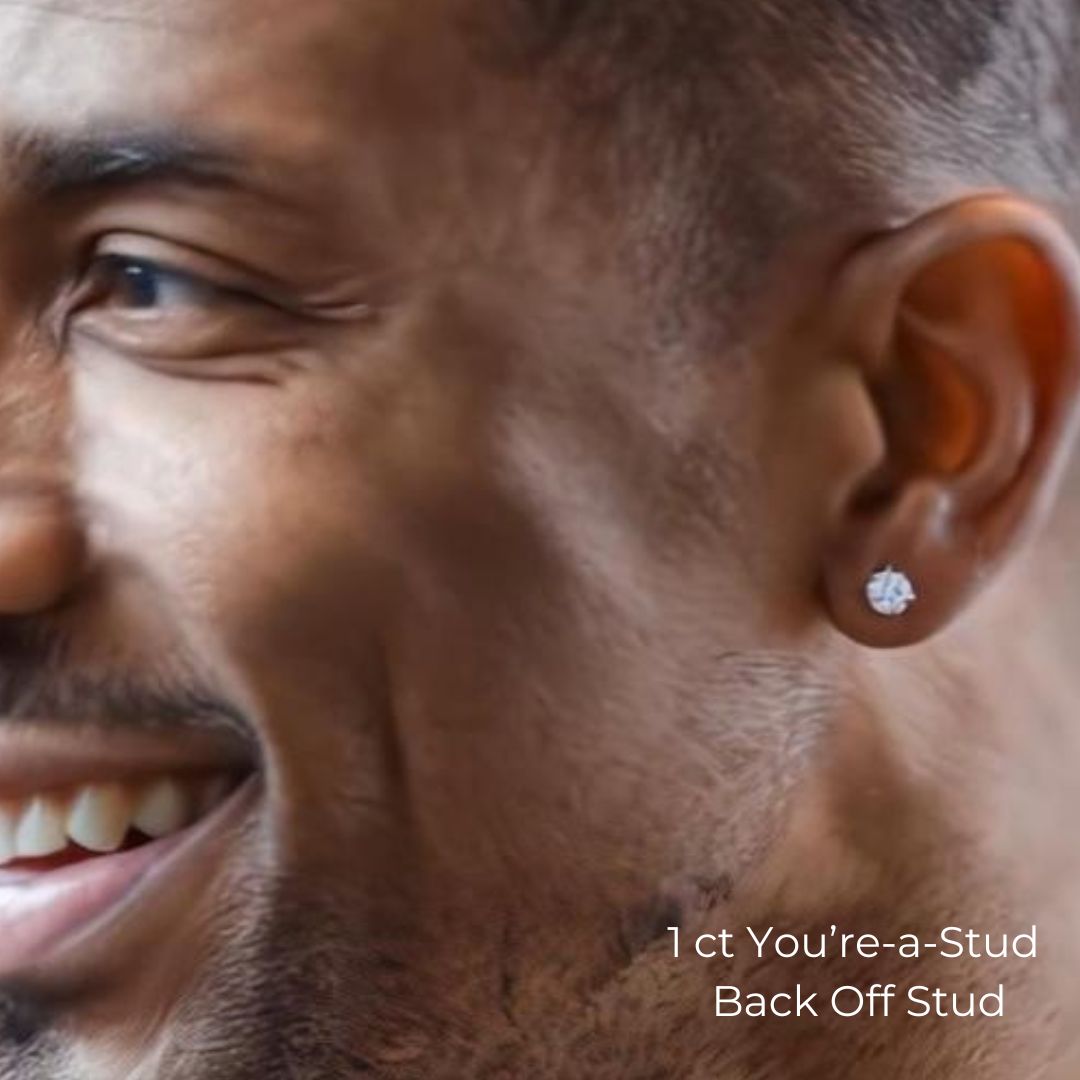 You're-a-Stud Back-Off 14K White Gold