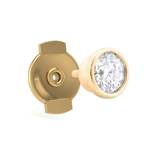The Starlet Back-Off Stud in 14K Yellow Gold