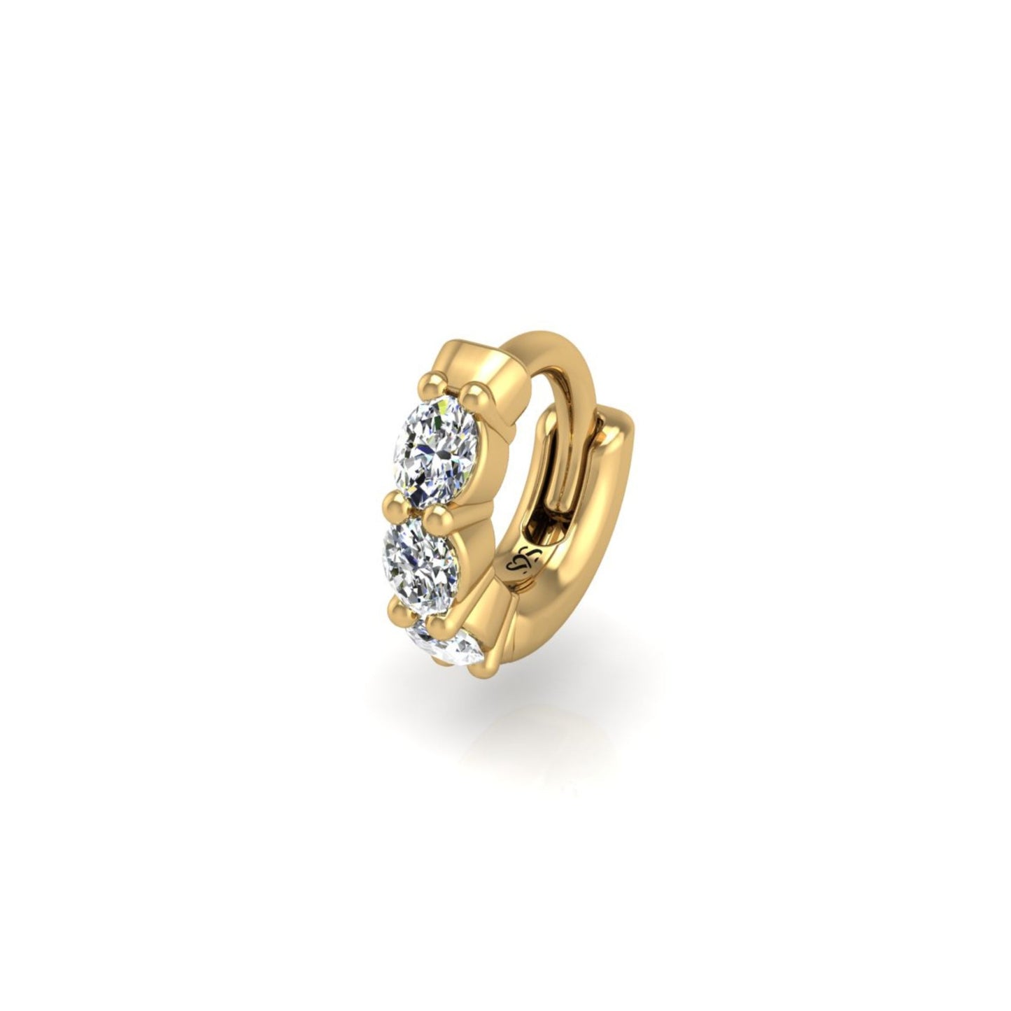 The Big-O Single Hoop in 14K Yellow Gold