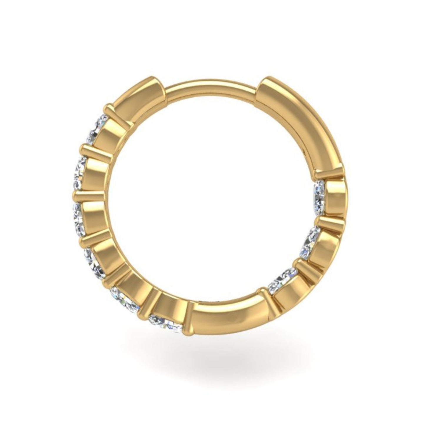 The Big-O Hoops in 14K Yellow Gold