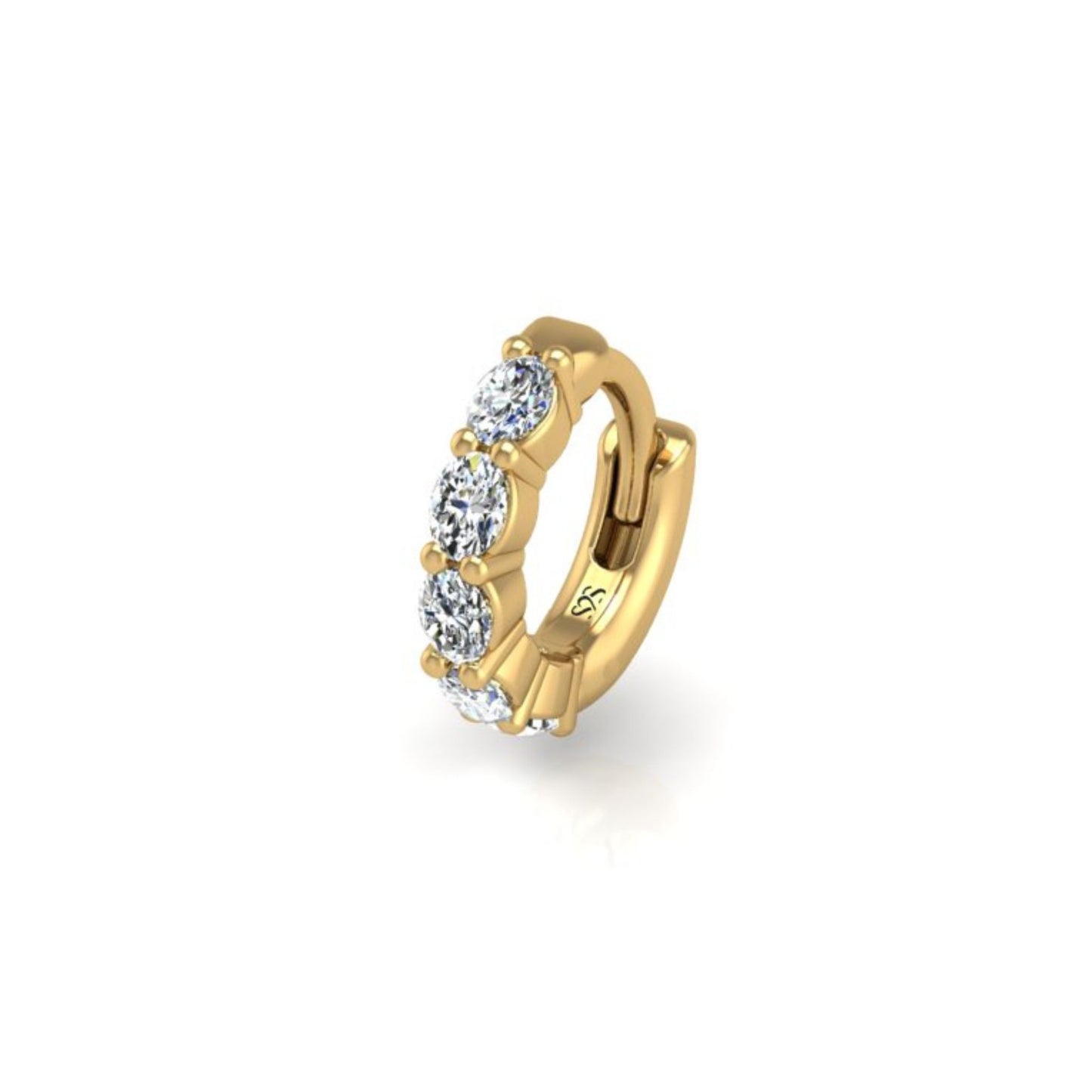 The Big-O Single Hoop in 14K Yellow Gold