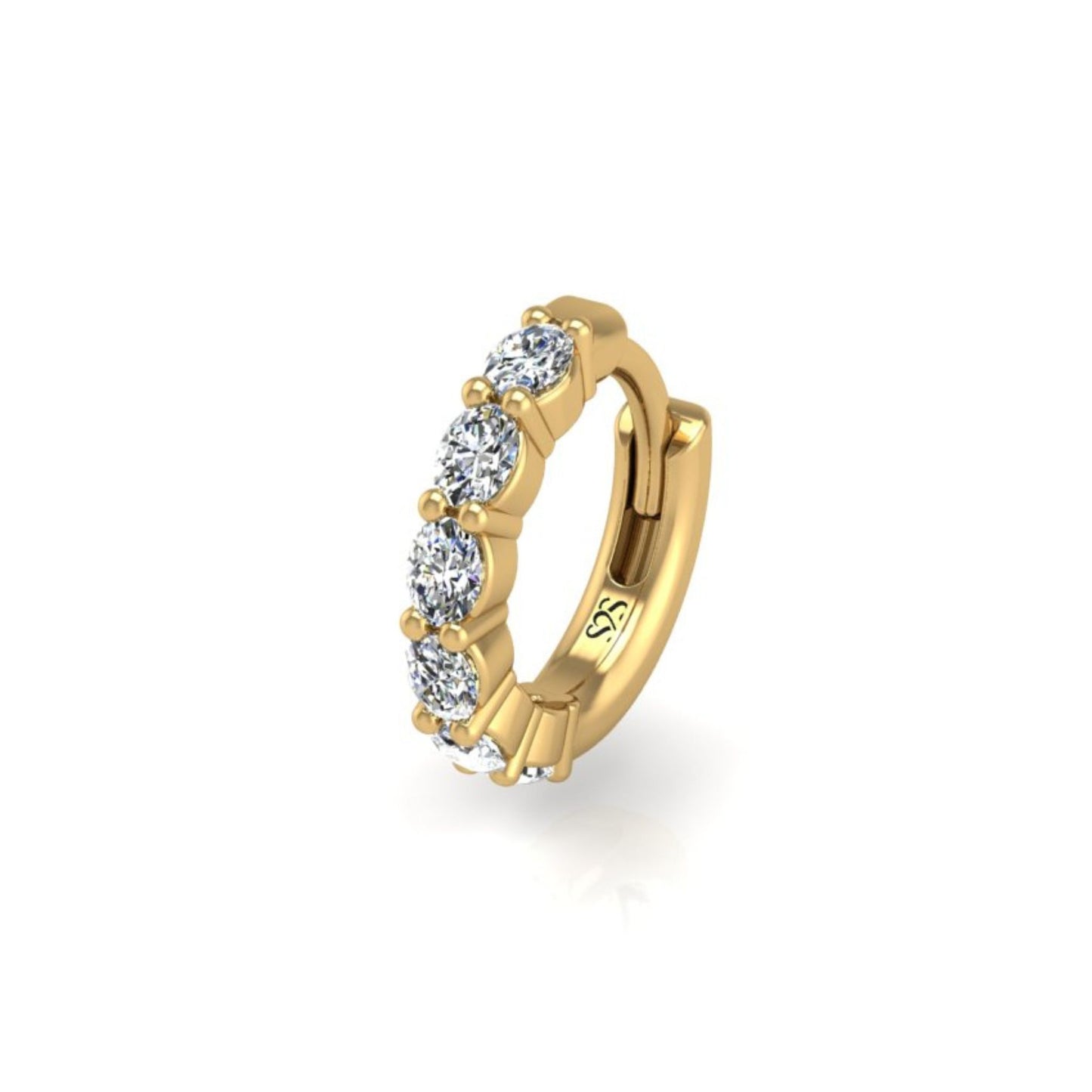 The Big-O Single Hoop in 14K Yellow Gold
