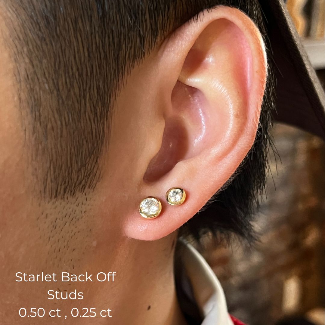 The Starlet Back-Off Stud in 14K Yellow Gold