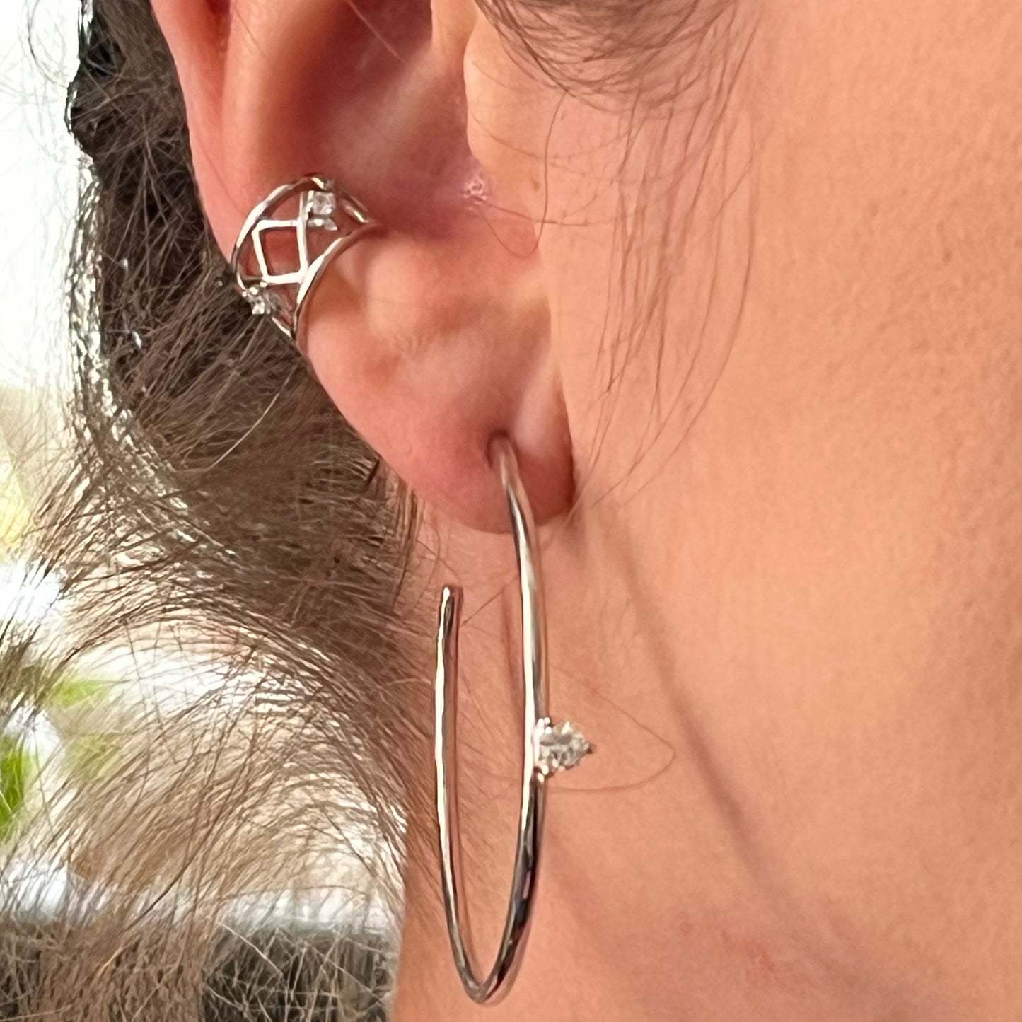 Criss Cross Ear Cuff Mid Ear