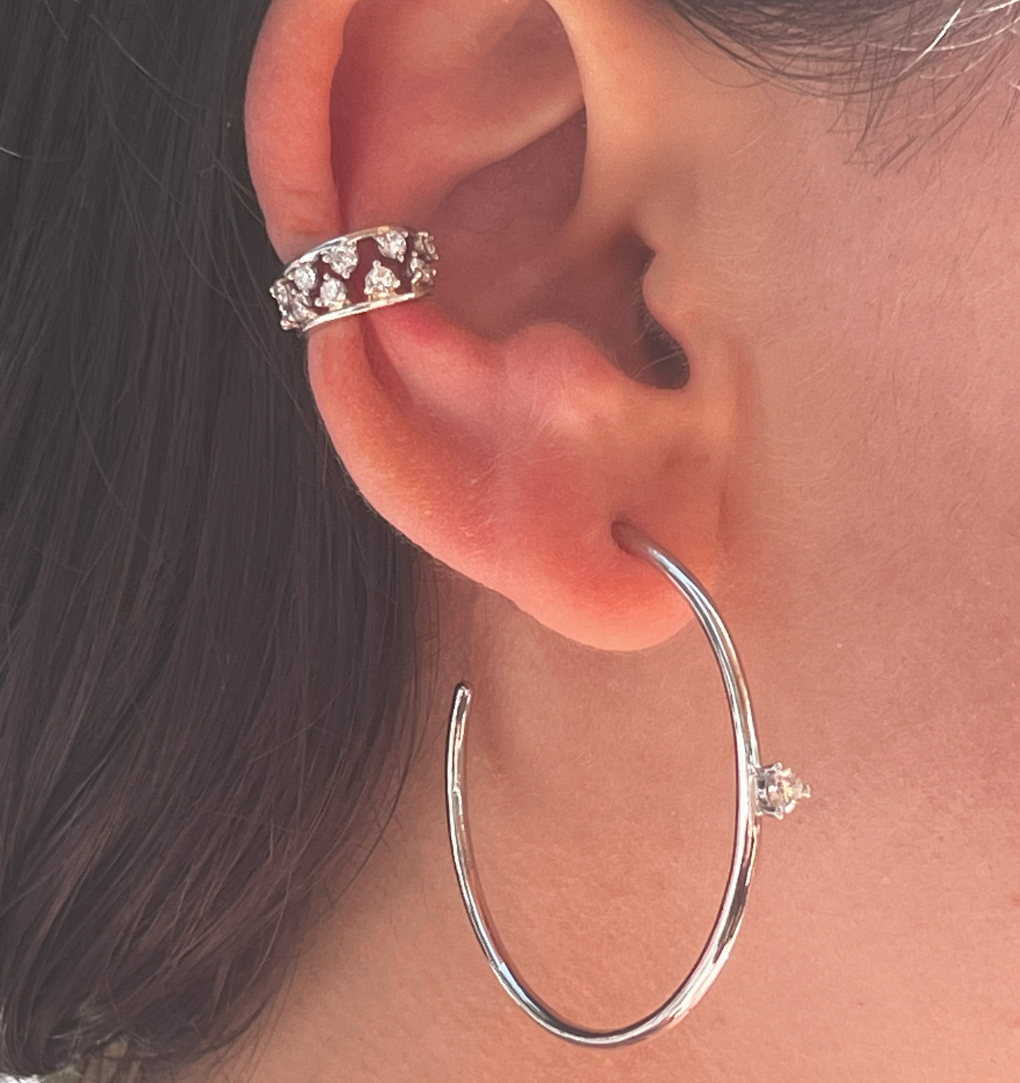 Double-Wave Mid Ear Cuff
