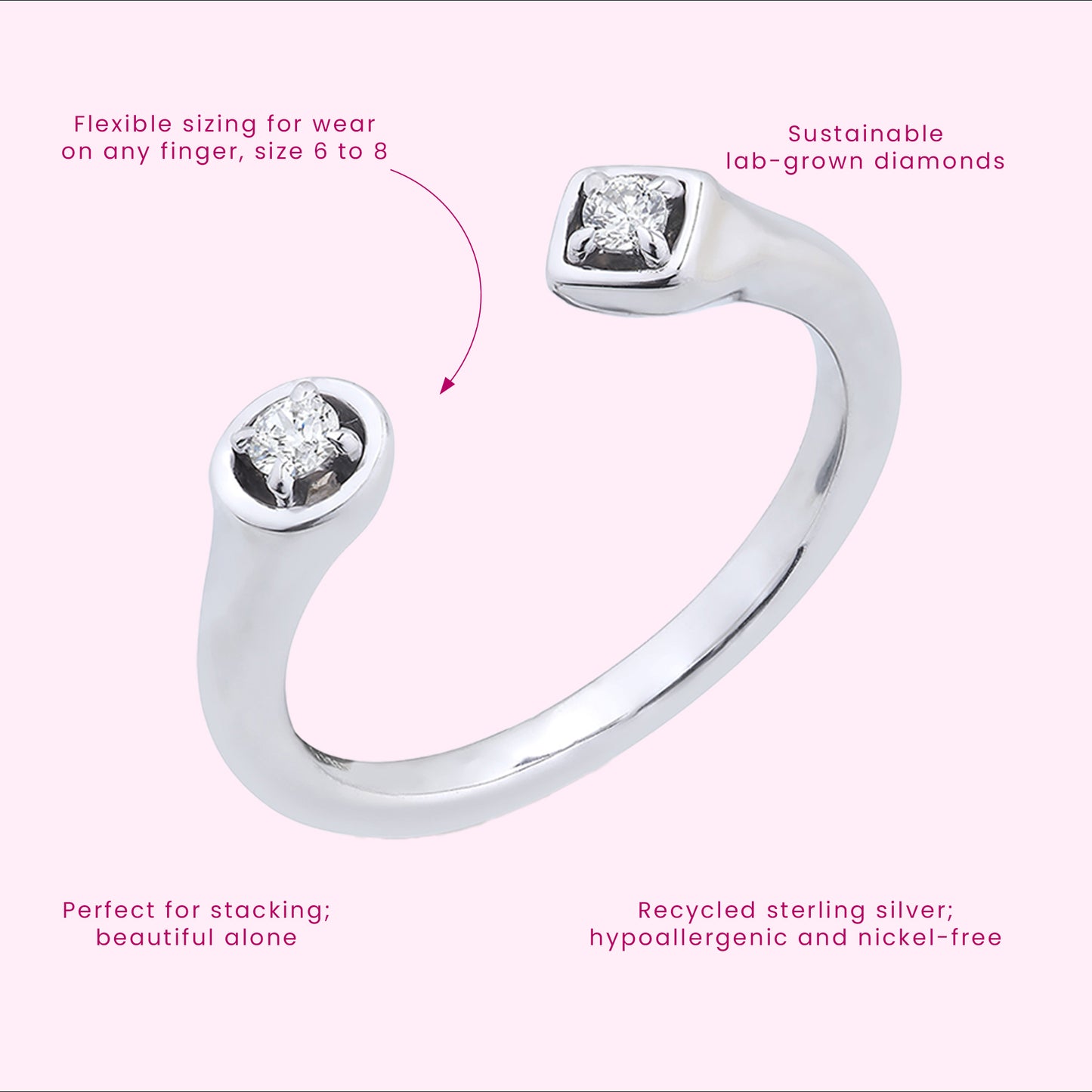 Sugar+Spice Horseshoe Ring