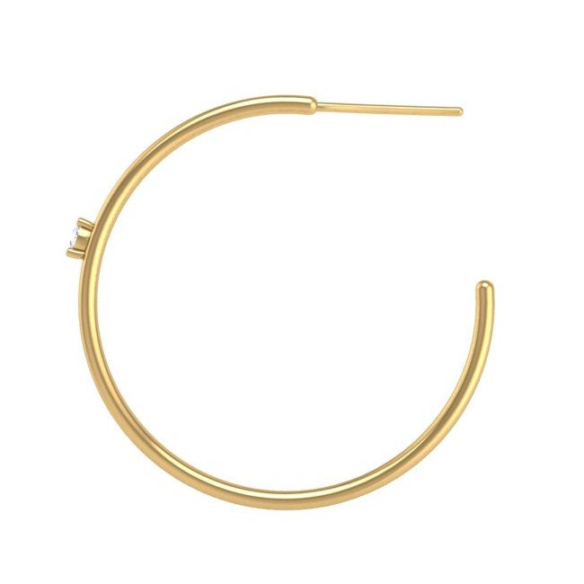 Maxi Solo Hoop in 14K Gold