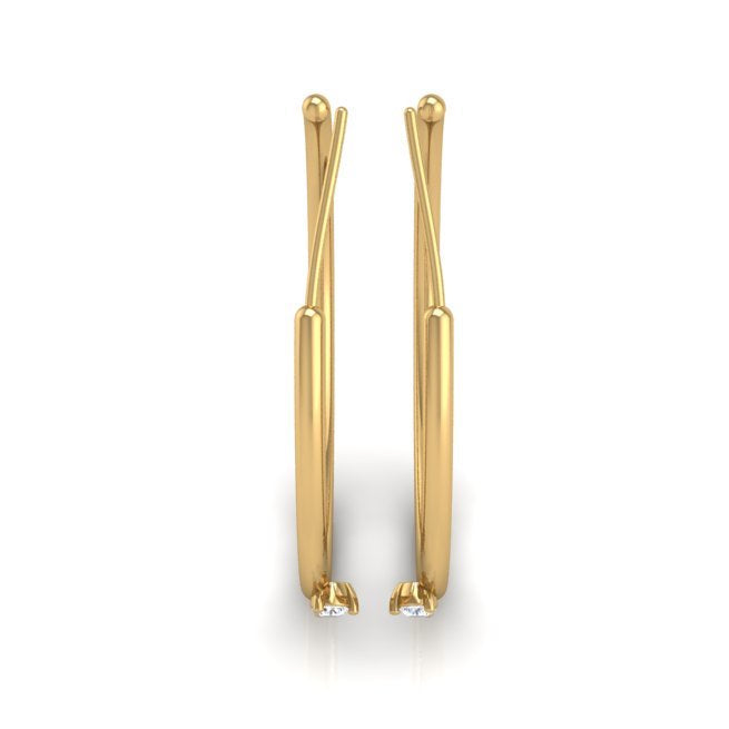 Maxi Solo Hoop in 14K Gold