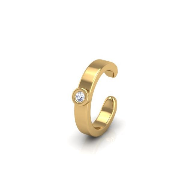 Muse Mid Ear Cuff in 14K Gold