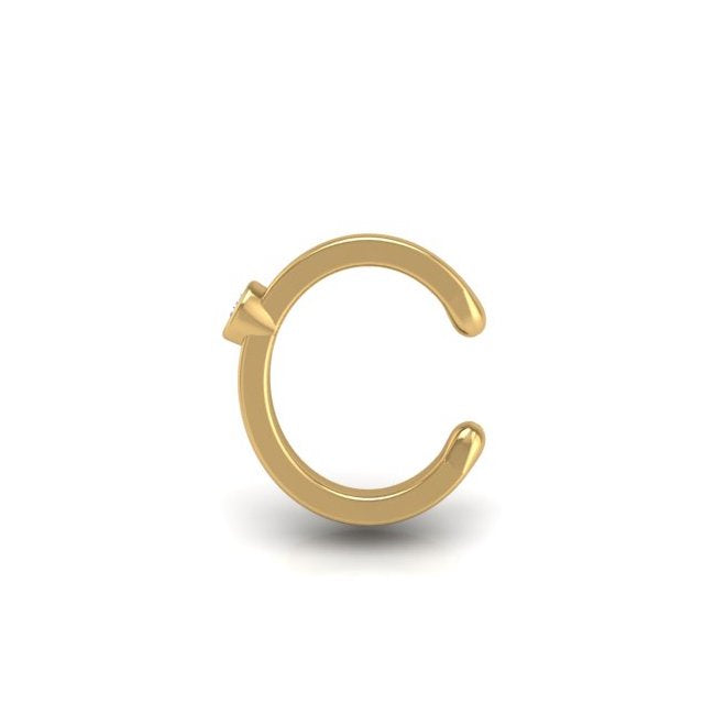 Muse Mid Ear Cuff in 14K Gold