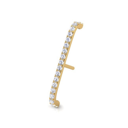 Pavé-All-Day Vertical Crawler in 14K Gold