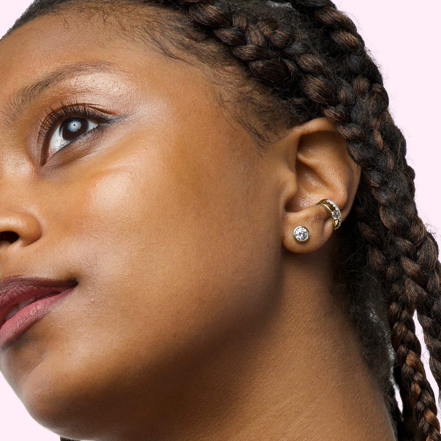 Pave-All-Day Ear Cuff in 14K Gold