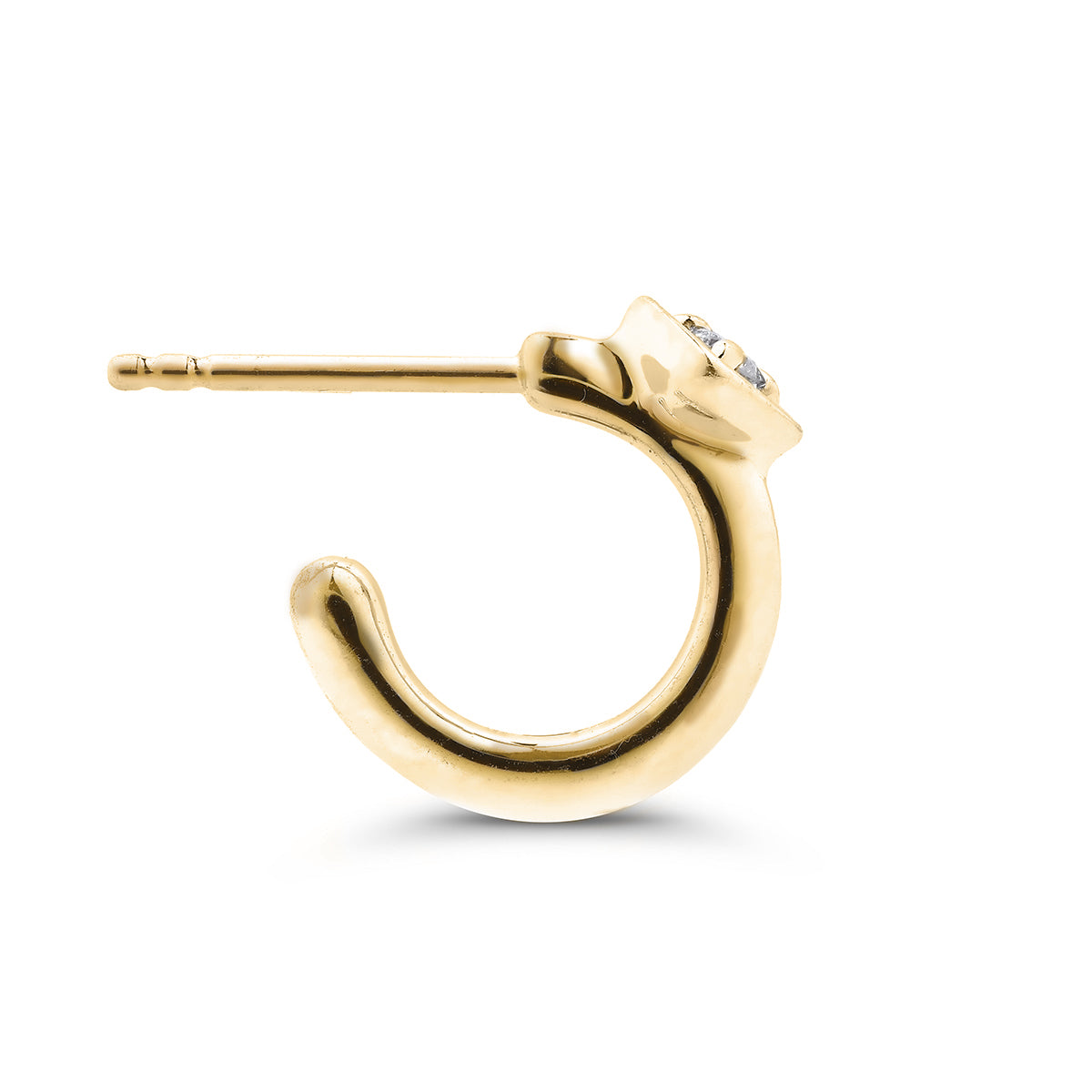 Perfectionist Hoop in 14K Gold