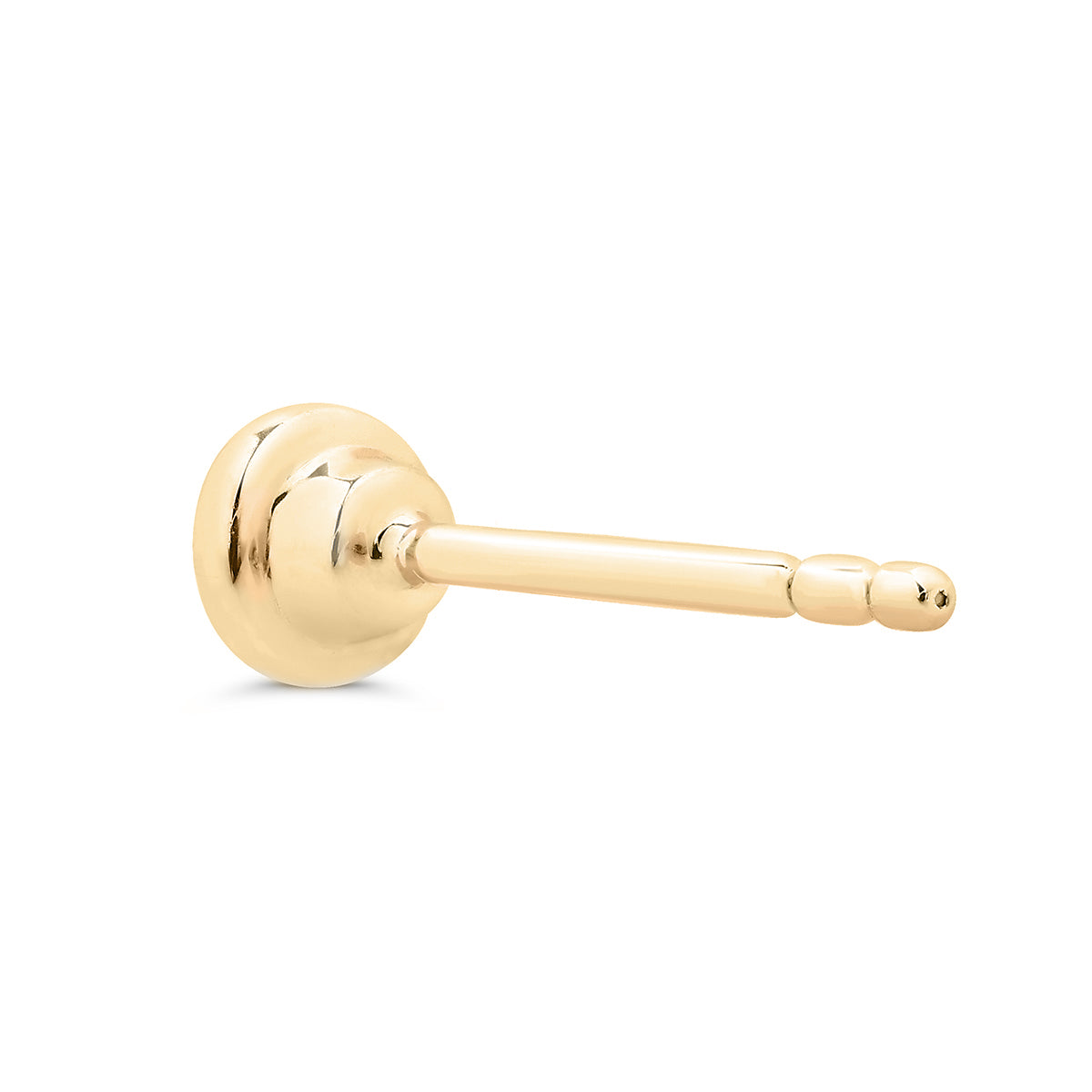 Single-Starlet Stud in 14K Gold