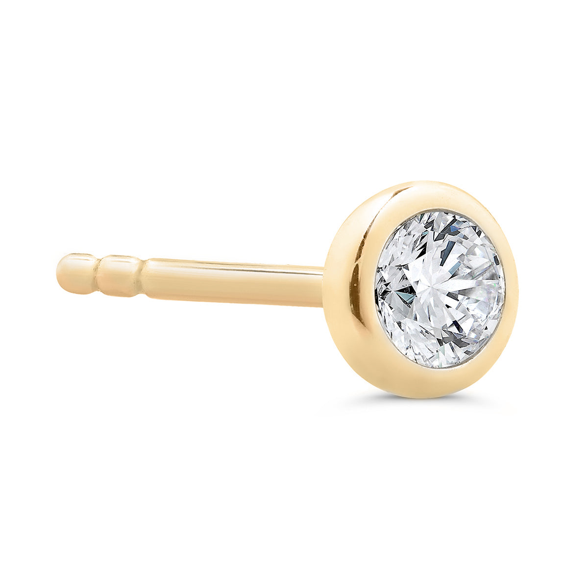 Single-Starlet Stud in 14K Gold