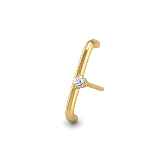 Solo Vertical Crawler in 14K Gold