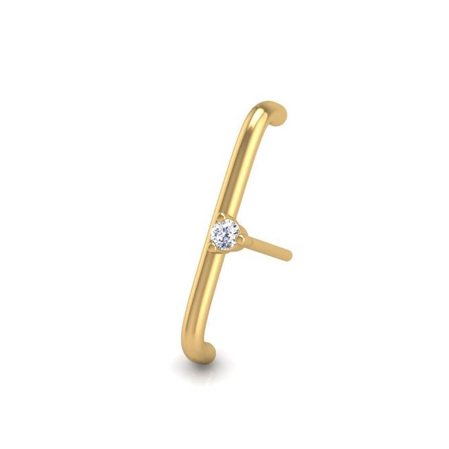 Solo Vertical Crawler in 14K Gold