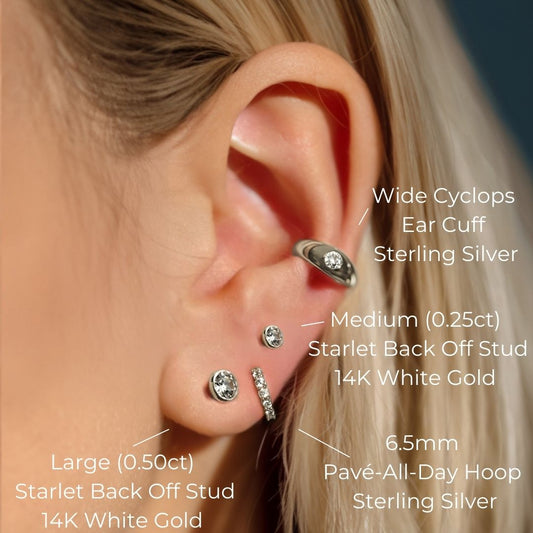 Wide Cyclops Mid Ear Cuff