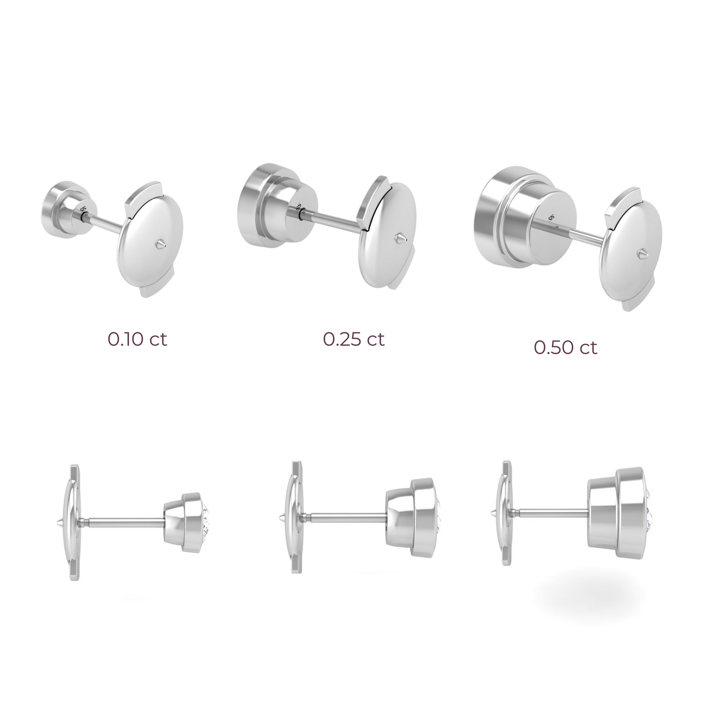 The Starlet Back-Off Stud in Sterling Silver