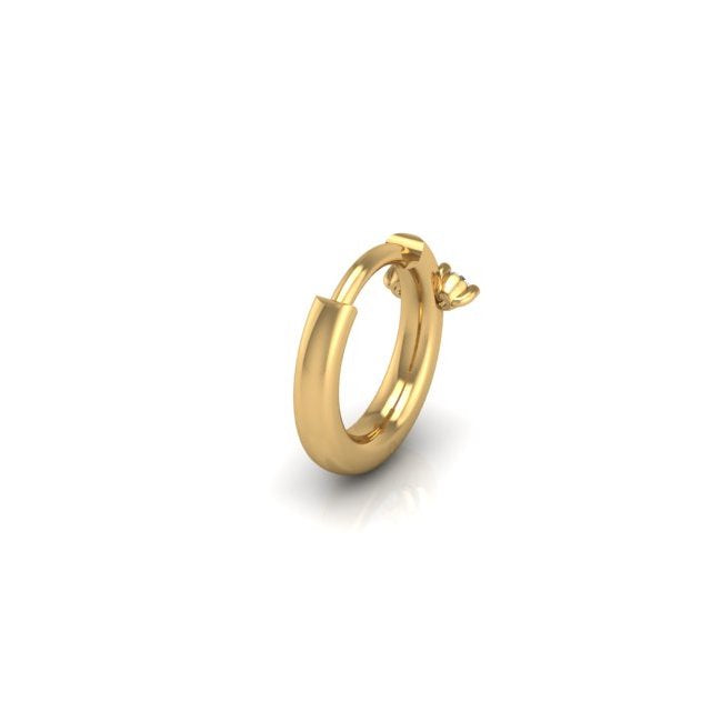 Twin Hoop in 14K Gold