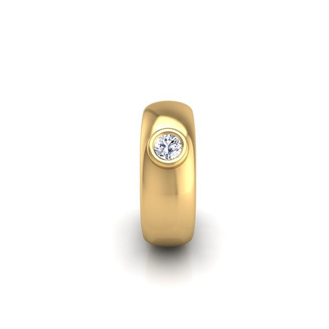 Wide Cyclops Mid Ear Cuff in 14K Gold