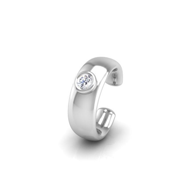 Wide Cyclops Mid Ear Cuff