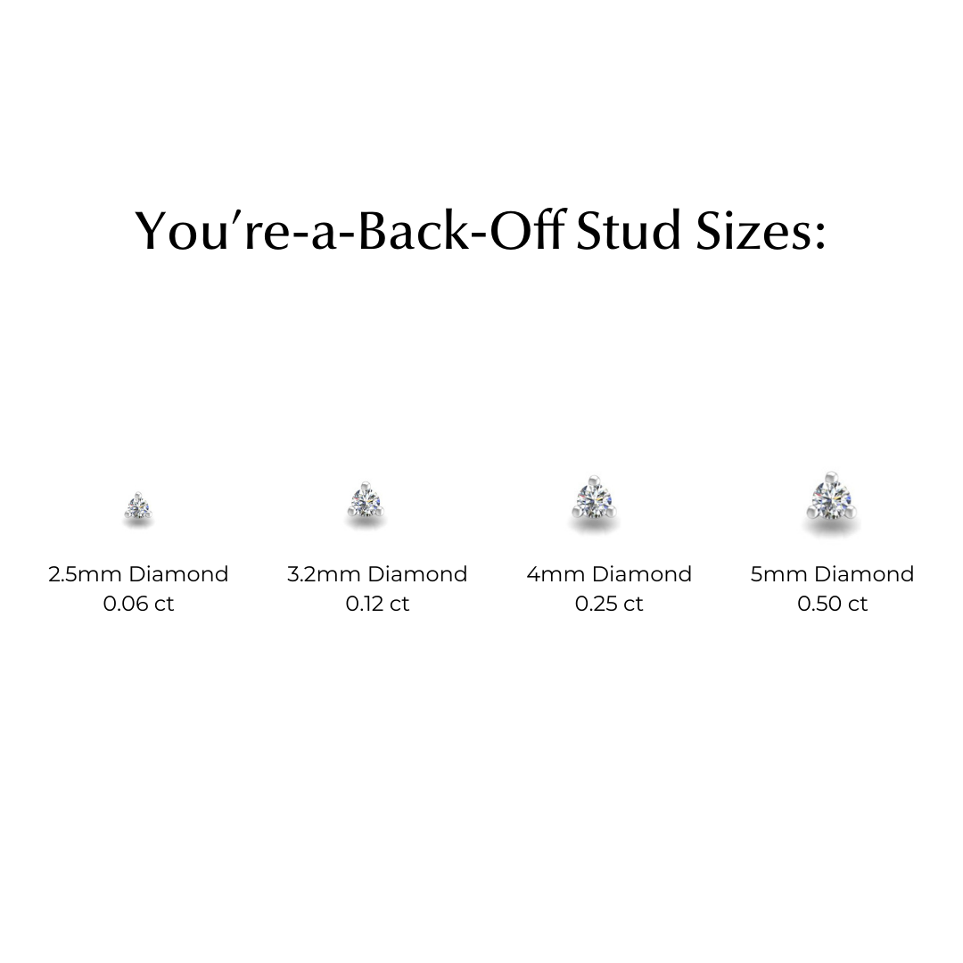 You're-a-Stud Back-Off Stud in Sterling Silver