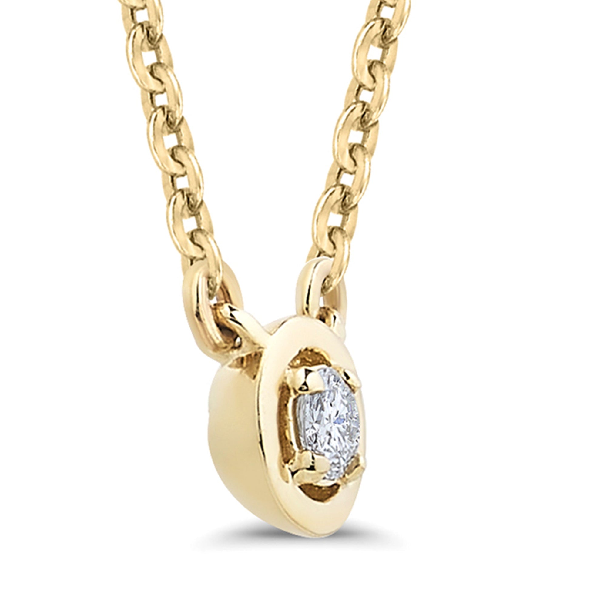 Center of Attention Diamond Pendant in 14K Gold - Seed2Stone.com