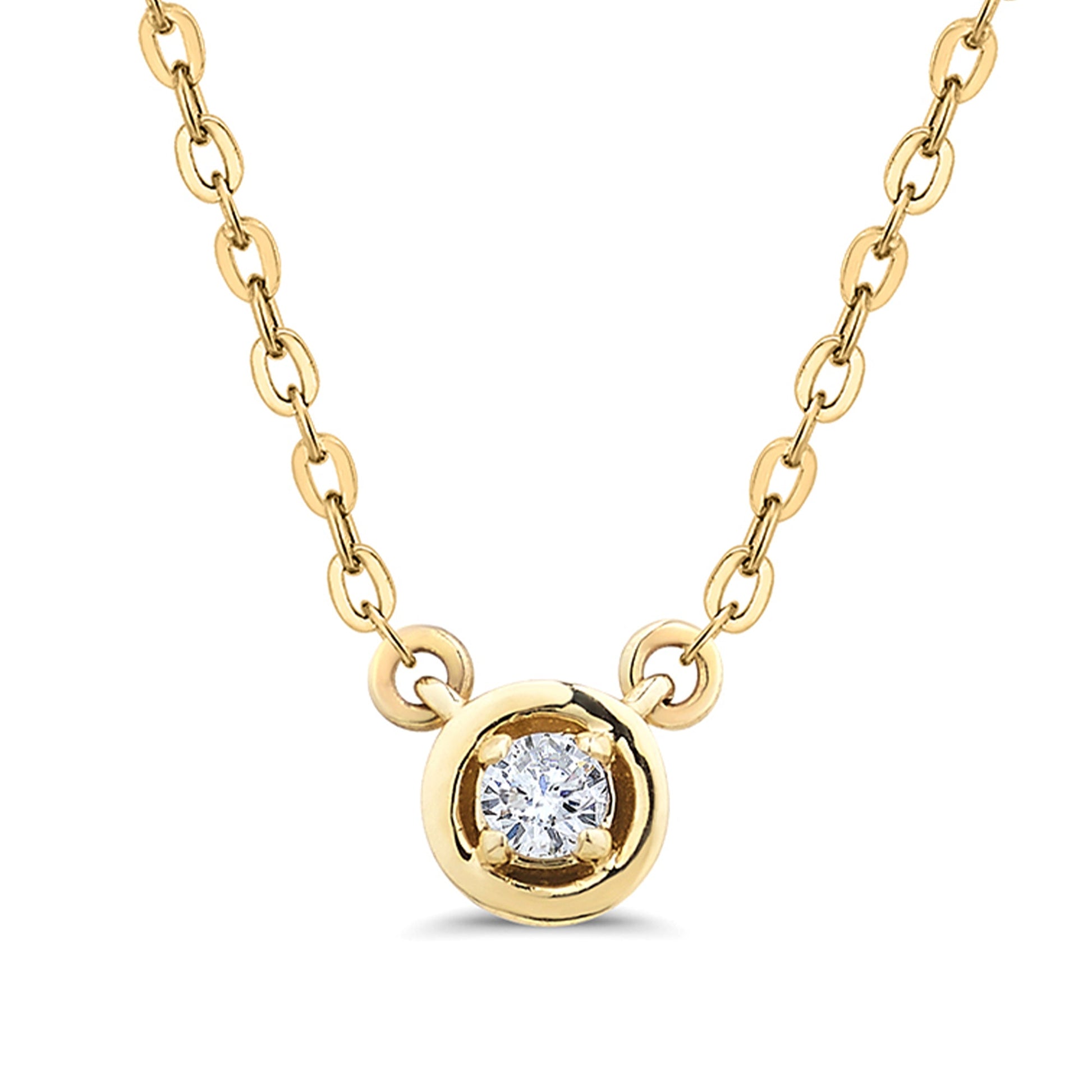 Center of Attention Diamond Pendant in 14K Gold - Seed2Stone.com