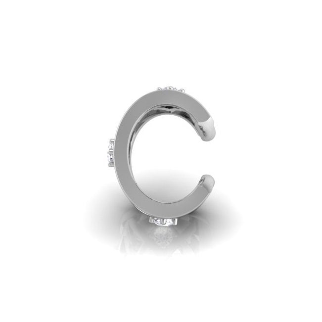 Criss Cross Diamond Ear Cuff Mid Ear - Seed2Stone.com
