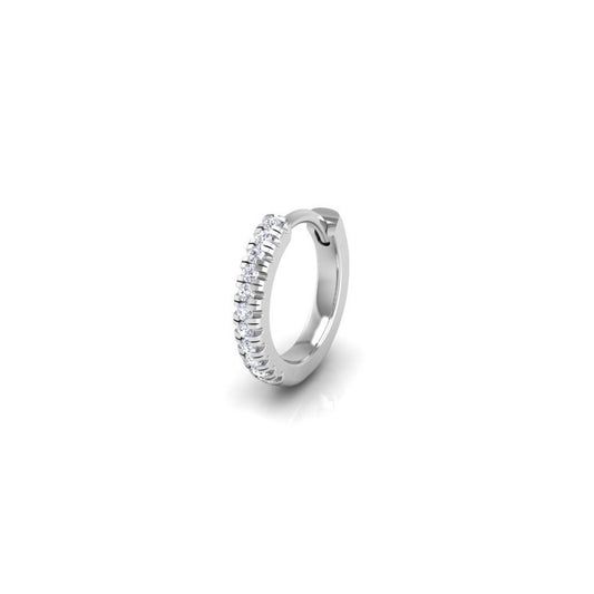 Pavé-All-Day Single Diamond Hoop