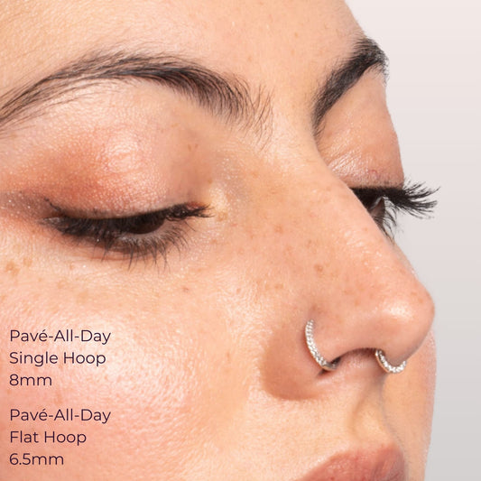 Pavé-All-Day Diamond Flat Hoop