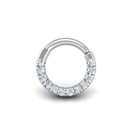 Pavé-All-Day Diamond Flat Hoop