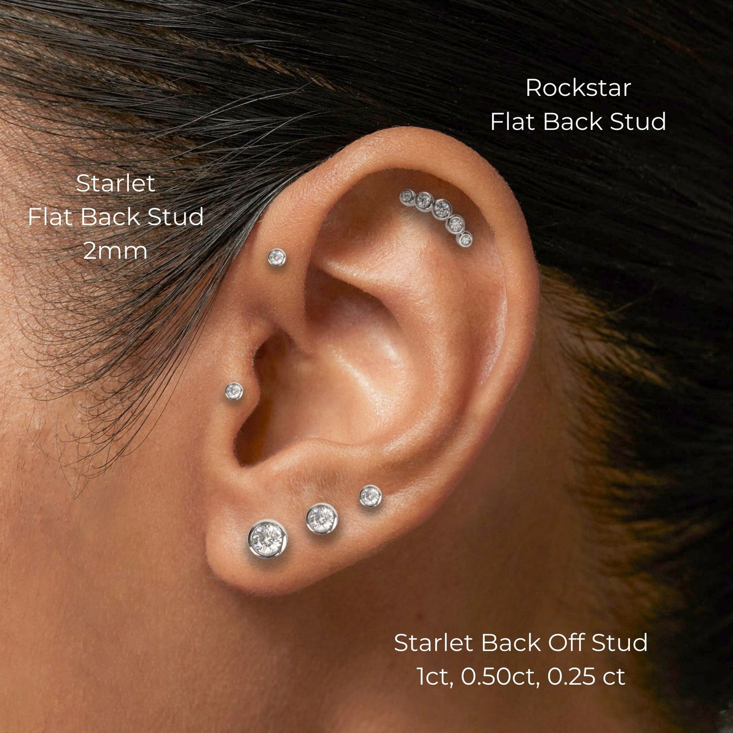 Rockstar Diamond Flat Back Stud