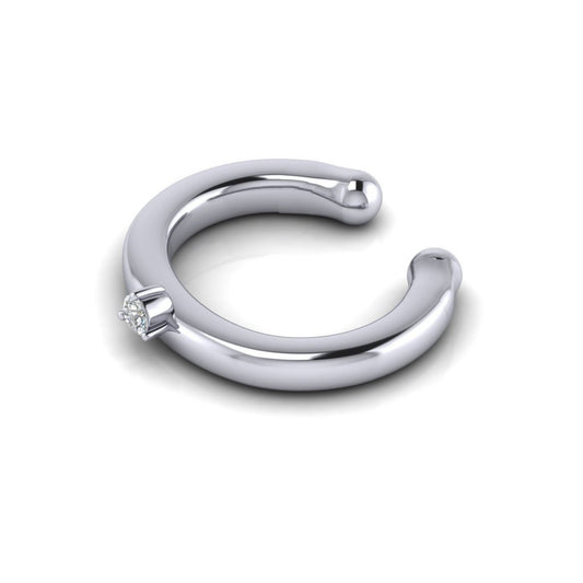 Solo Sparkle Diamond Ear Cuff