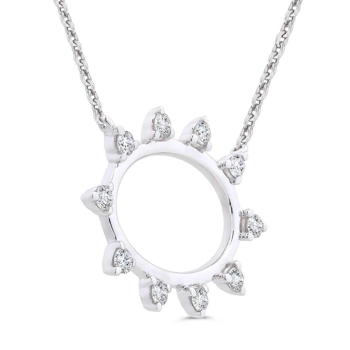 Spiky Oval Pendant