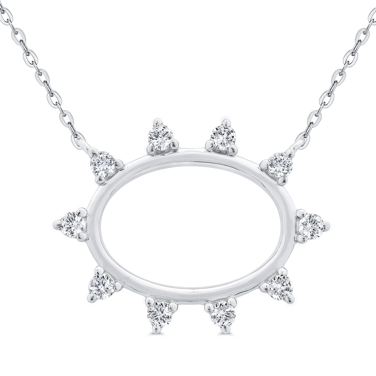 Spiky Oval Pendant