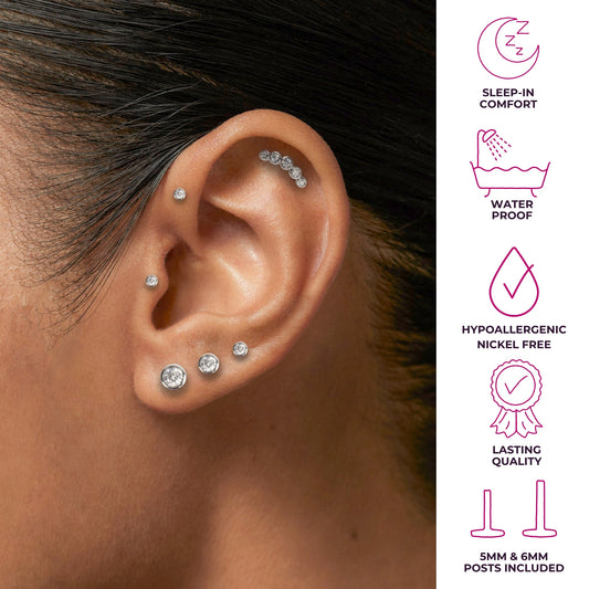 The Starlet Diamond Flat Back Stud