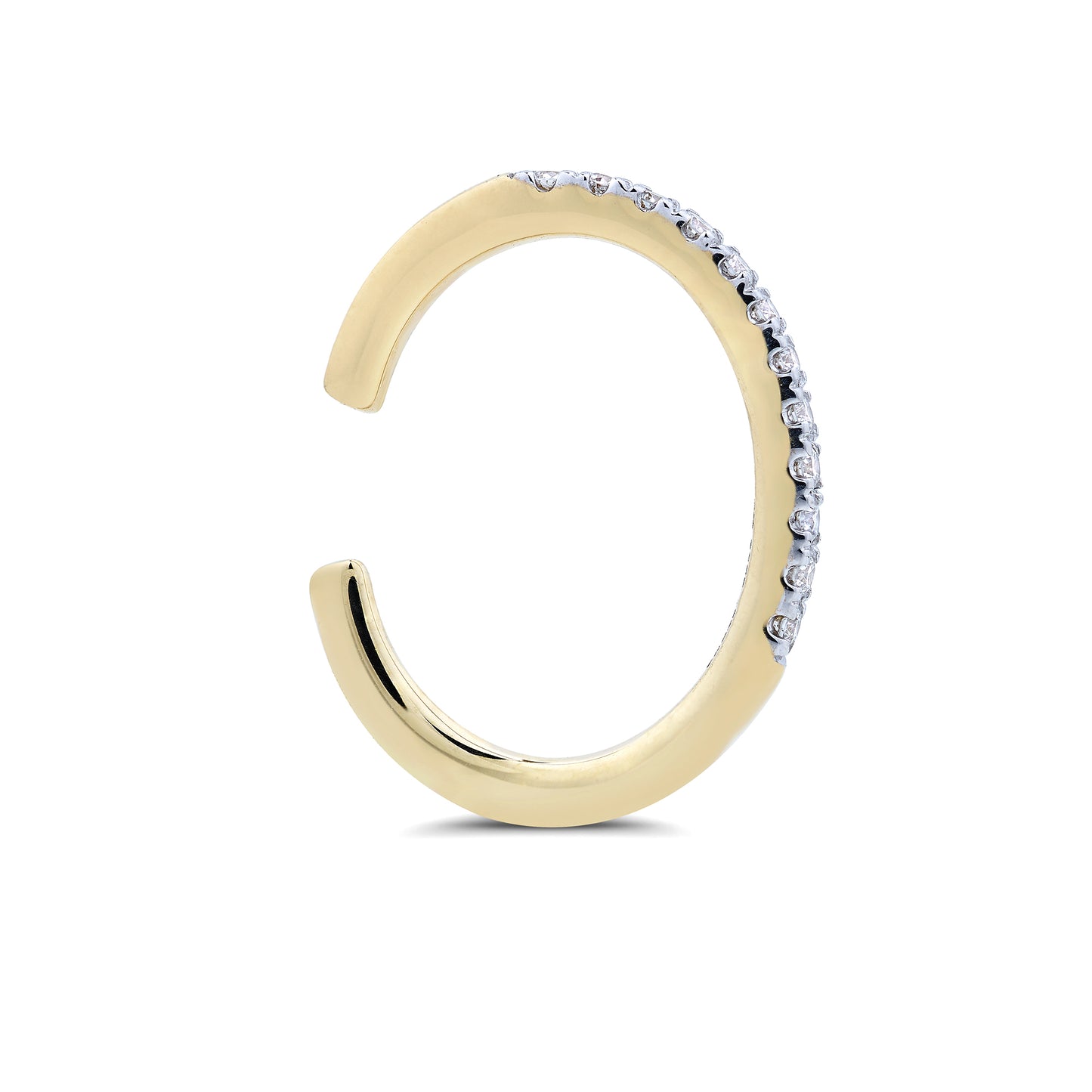 Pavé-All-Day Ear Cuff in 14K Gold