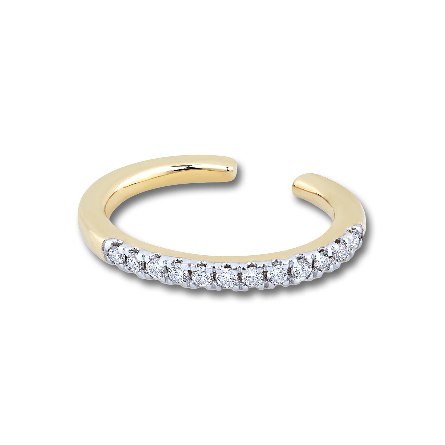 Pavé-All-Day Ear Cuff in 14K Gold