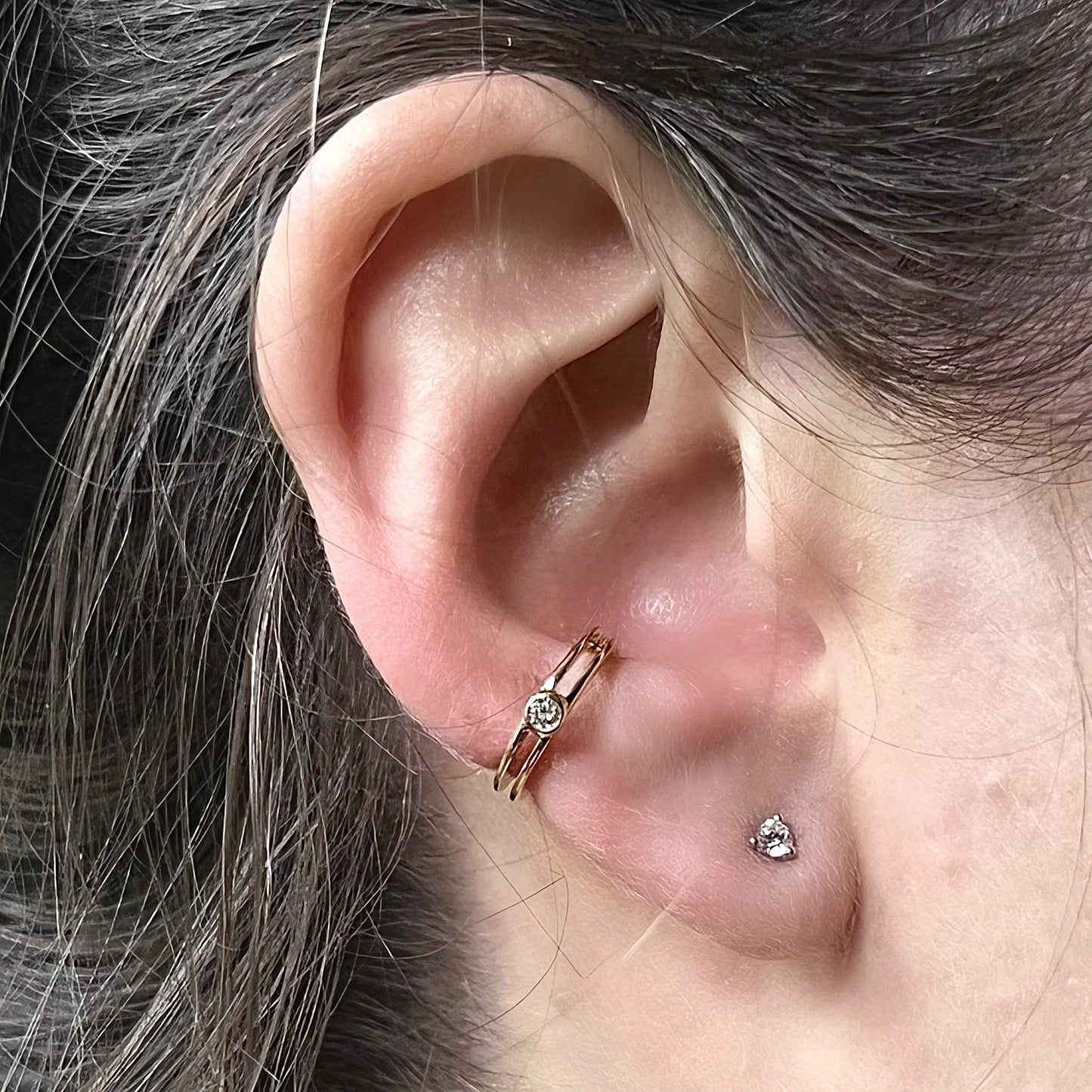 With-the-Band Ear Cuff in 14K Gold