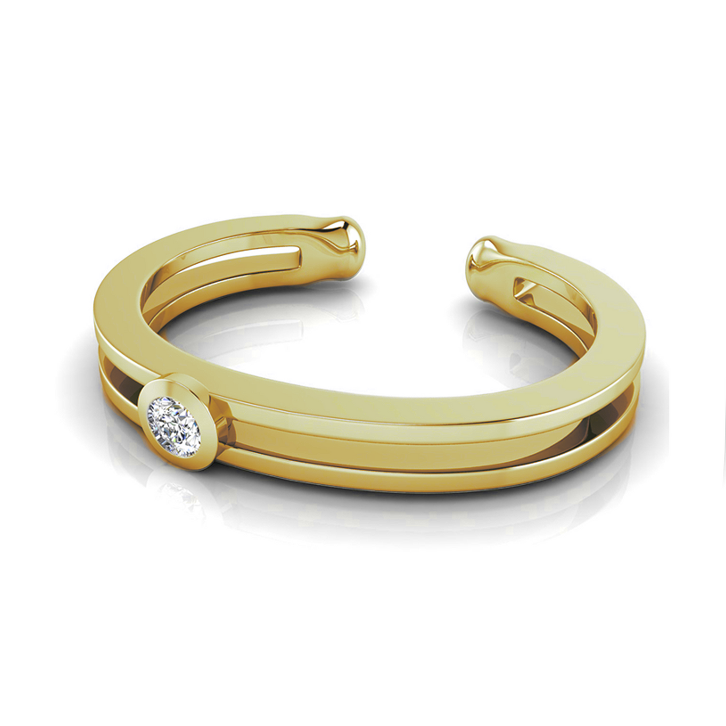 With-the-Band Ear Cuff in 14K Gold