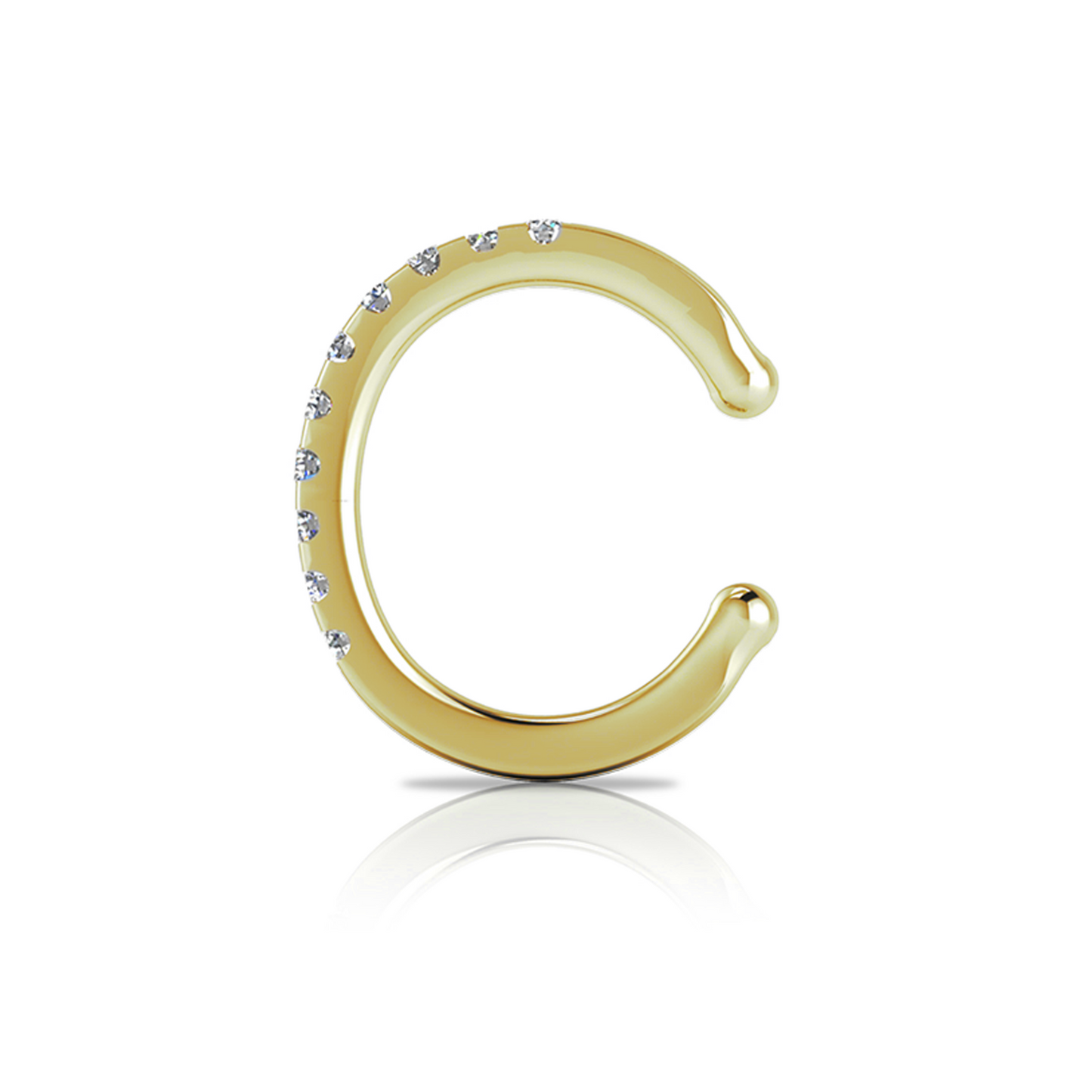 Pavé-All-Day Ear Cuff in 14K Gold