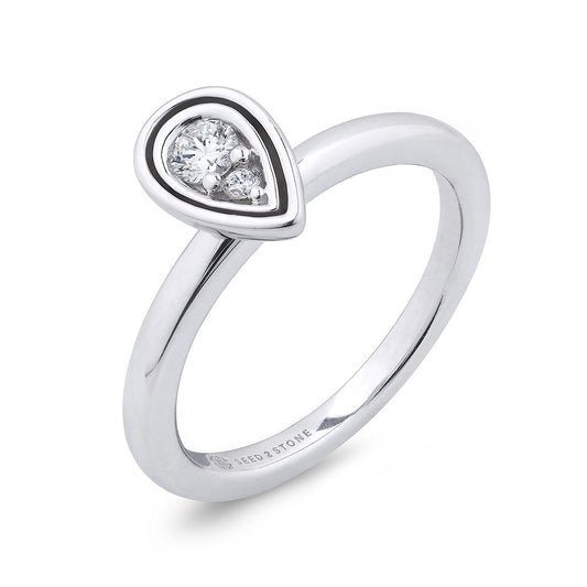 Perfect-Pear Stacking Ring