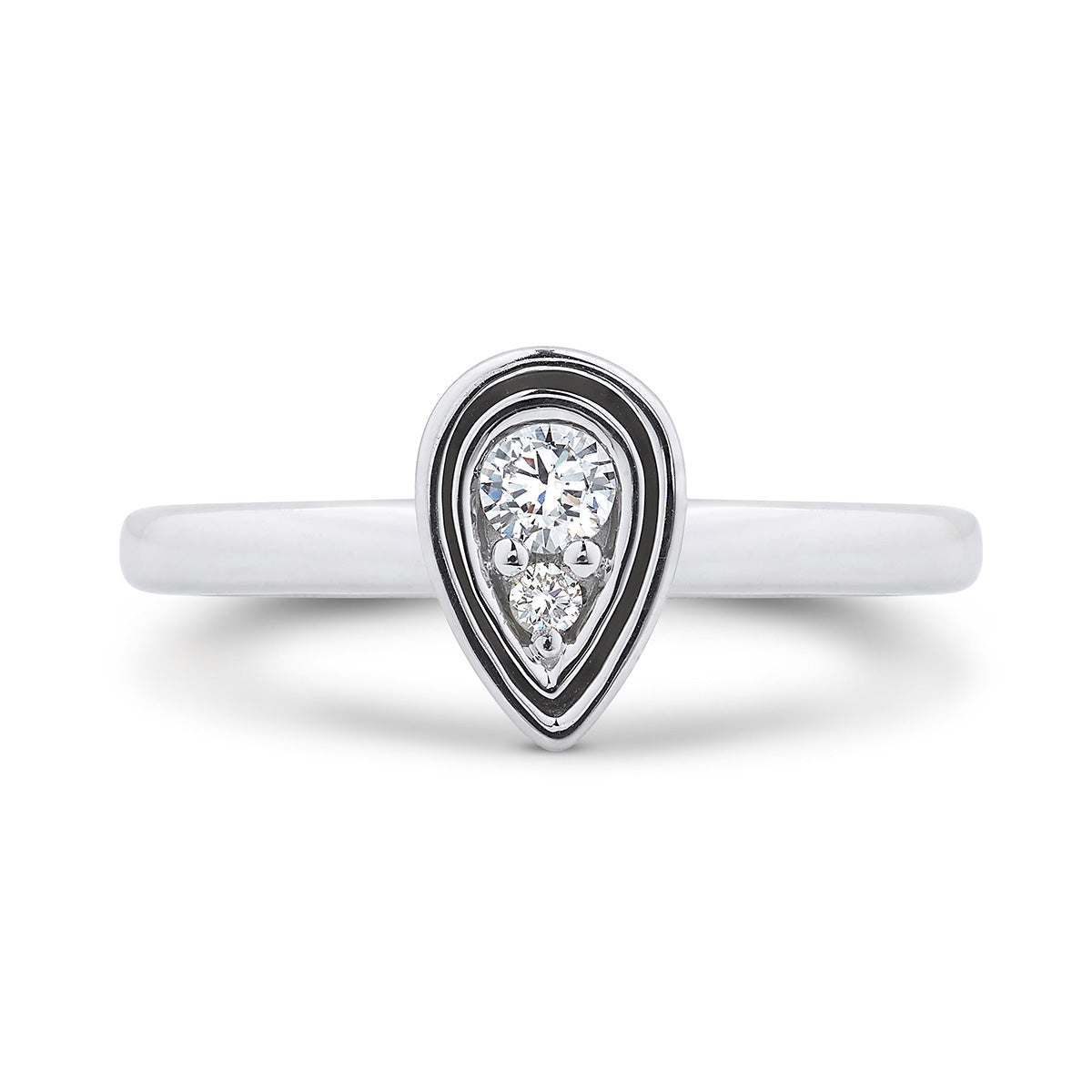 Perfect-Pear Stacking Ring