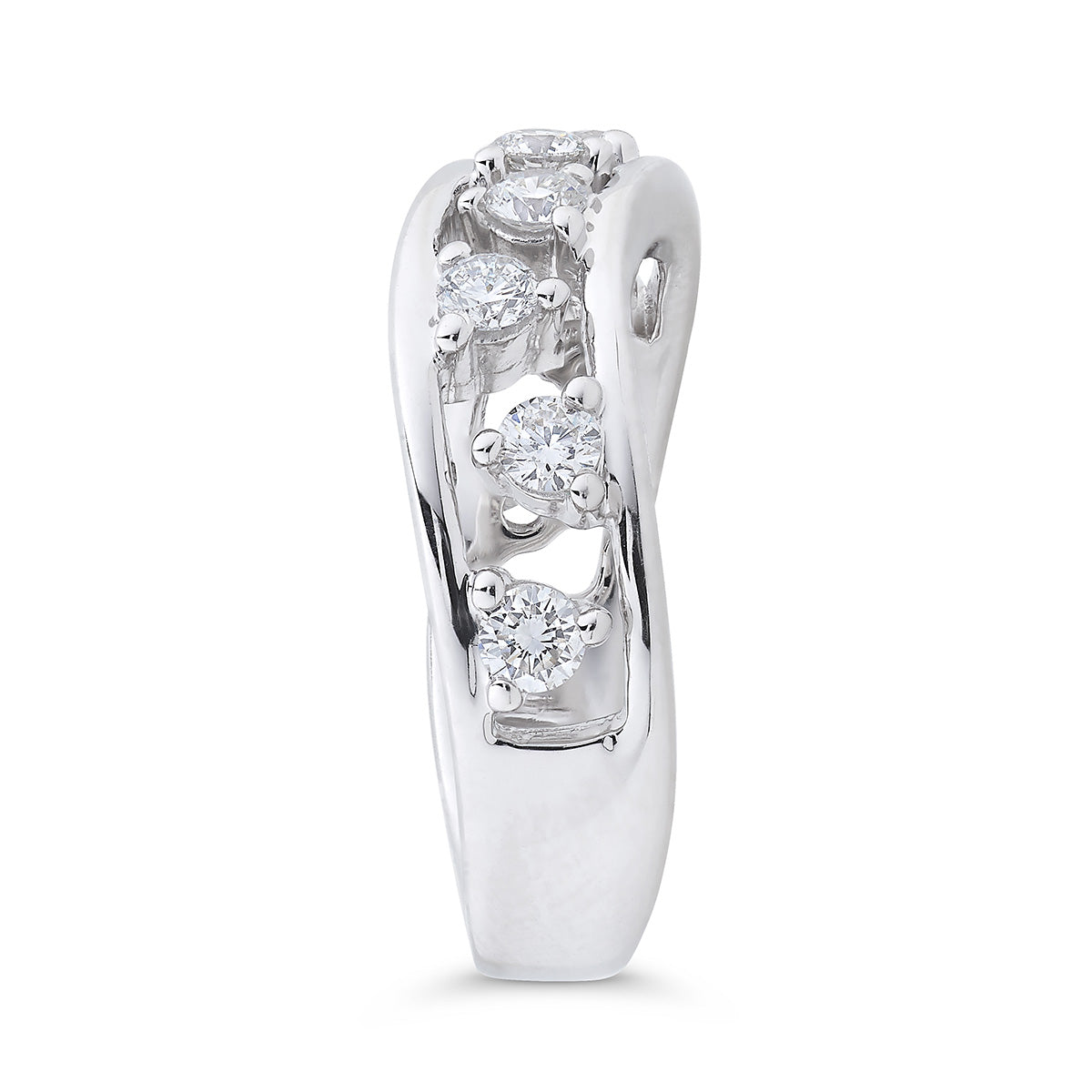 Sleek Wave Ring